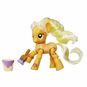 Фигурка из серии My Little Pony Explore Equestria - Рисующая Эпплджек, 8 см. (Hasbro, b8022-b3598)
